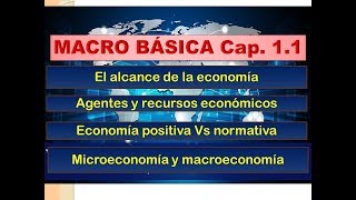 MacroBásica Cap 11 ¿Qué estudian los macro economistas [upl. by Joktan]