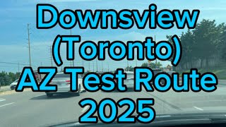 Downsview Toronto Ontario AZ Test Route [upl. by Murrell950]