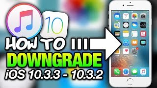 How To DOWNGRADE iOS 1033 To 1032 With iTunes  iPhone  iPad  iPod Touch [upl. by Hermes83]