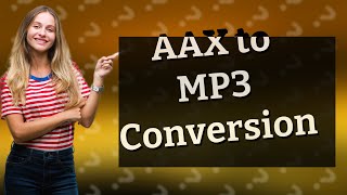 How to convert AAX to MP3 free online [upl. by Dnomsaj331]