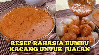 RESEP RAHASIA MEMBUAT BUMBU KACANG YANG ENAK UNTUK JUALAN CILOK [upl. by Blandina]