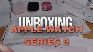 APPLE WATCH SERIES 9 UNBOXING [upl. by Pompea272]