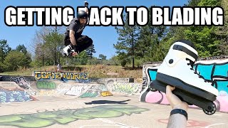 Getting Back to Blading  Aggressive Inline Skating [upl. by Nimaynib157]