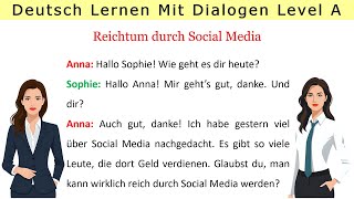 dialogue 15  Gespräch über Reichtum durch soziale Medien [upl. by Eimmelc]