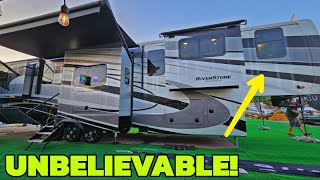 BRAND NEW RV FLOORPLAN From Forest River Riverstone 425FO Fifth Wheel [upl. by Snider754]