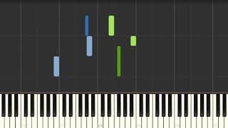 Albert Ellemreich Spinning Song Piano Tutorial Synthesia [upl. by Ahsienot611]