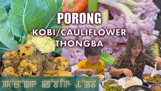 🐟 🥦 Porong  Kobi thongba with chakhwai kaangsu Hinkhol kobisu amom ollam me 😆😆 [upl. by Krissie]