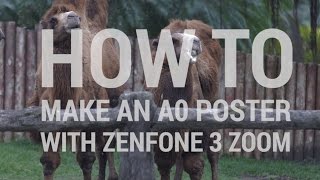 ZenHOW How to Make an A0 Size Poster with ZenFone 3 Zoom  ASUS [upl. by Ignaz]