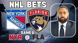 Rangers vs Panthers Game 6 Picks  NHL Bets with Picks And Parlays Saturday 61 [upl. by Kushner891]