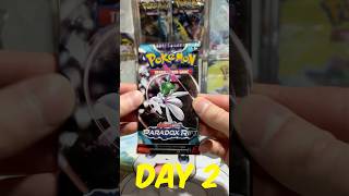 Day 2  Opening Paradox Rift everyday until I pull Groupon pokemon pokemoncards paradoxrift [upl. by Kcirdec764]