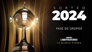 EN VIVO  SORTEO DE LA FASE DE GRUPOS  CONMEBOL LIBERTADORES 2024 [upl. by Nevaj]