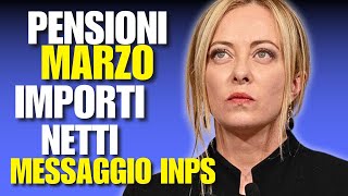 PENSIONI MARZO 2024 MESSAGGIO INPS AUMENTI ESATTI [upl. by Anali565]