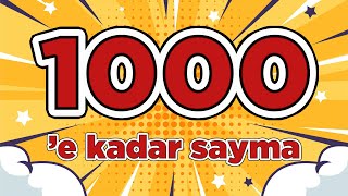 1den 1000e Kadar Sayıların Okunuşu ve Yazılışı  Ritmik Sayma [upl. by Ilrac]