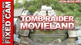 Tomb Raider Machine  Movieland  OnRide ECam HD [upl. by Mcclure392]