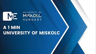 1 min University of Miskolc 20231206 [upl. by Vincentia]