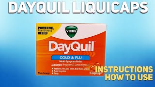 Dayquil Liquicaps how to use Mechanism of action Uses Dosage Side Effects [upl. by Elish]