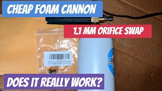 Does the 11mm Orifice Mod work with a 12 GPM Electric Pressure Washer FOAM CANNON MOD FAIL [upl. by Llebana]