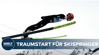 VIERSCHANZENTOURNEE Traumstart Deutsche Skispringer dominieren Qualifikation [upl. by Hsetirp]