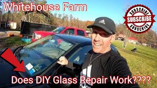 Does DIY Glass Chip Repair WorkJB Weld Windshield Saver [upl. by Dinse]