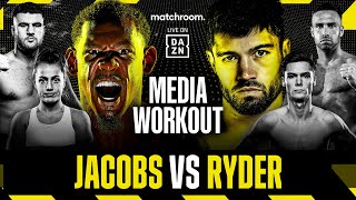 Daniel Jacobs vs John Ryder Plus Undercard Media Workout [upl. by Gerk]