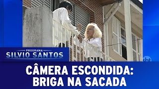 Câmera Escondida 250916  Briga na Sacada [upl. by Leiuqeze]