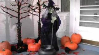 Grandin Road  Lifesized Animated Halloween Witch [upl. by Vento]