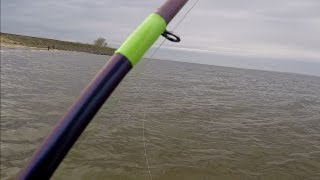 Black Hole Cape Cod Striper nano 96Built dual purposeBreaking it in on Raritan Bay Bluefish [upl. by Imoyaba]