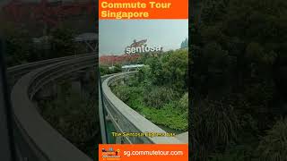 Sentosa Express Monorail from Vivo City to Resorts World Station Universal Studios Singapore [upl. by Katina]