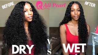 Curly Hair Routine Ali Pearl Brazilian Deep Wave Review [upl. by Perla]