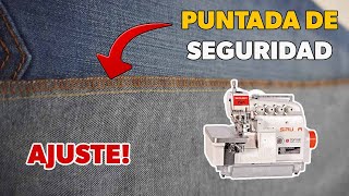 Puntada de Seguridad Overlock de 5 hilos o Fileteadora o Remalladora Fallas y solución [upl. by Renner883]