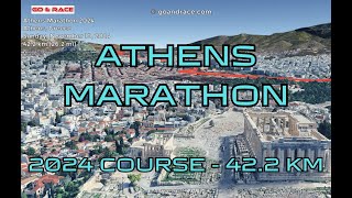 Athens Marathon 2024 fly over the marathon course [upl. by Aleet]