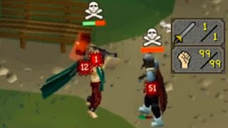 Dragon WarHammer31Attack99Strength Pure Pking58Combat MaulOnSight OSRS P2P PKING [upl. by Sokin]