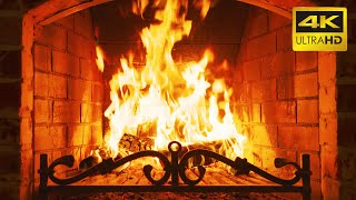 🔥 FIREPLACE 10 HOURS ULTRA HD 4K 🔥 Relaxing Fire Burning Video amp Crackling Fireplace Sounds [upl. by Fortunio]