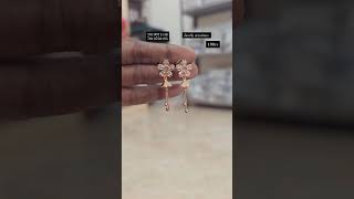 Rose gold earrings jasvik creations trending online fashion [upl. by Bonni815]