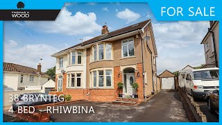 Walkthrough property video tour of 38 Brynteg Rhiwbina  Cardiff [upl. by Akiemahs]