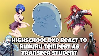 High school DxD react to Rimuru Tempest as a Transfer Student  Rimuru x Harem  Gacha Club [upl. by Cuyler865]