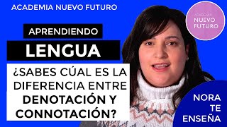 Denotación y Connotación ¿cuáles son las diferencias entiéndelo y aprueba [upl. by Notniw]