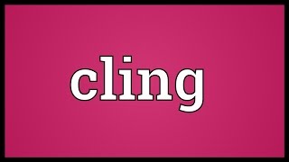 Cling Meaning [upl. by Nelyt336]