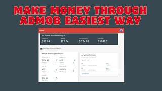 Make money through admob final part make money Through android apps Admob AppsEarning [upl. by Rhtaeh]