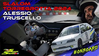 SLALOM TORREGROTTA 2024 OVER THE LIMITS  PEUGEOT 106 KIT ON BOARD  ALESSIO TRUSCELLO [upl. by Jewett530]