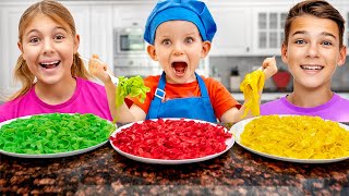 Making Colorful Pasta for Kids [upl. by Edd]