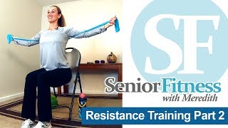 Senior Fitness  Resistance Band Exercises for Seniors [upl. by Salkcin]