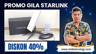 Promo Starlink Diskon Hingga 40  RUGI Kalau Gak TAU [upl. by Eyks85]