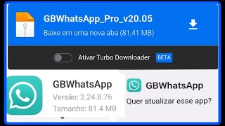 🔔😱 FINALMENTE NOVA ATUALIZAÇÃO GBWHATSAPP PRO V2005 ABRIL 2024 🥳🥳 [upl. by Bernete964]