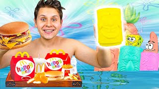 Solange HAPPY MEALS Essen bis ALLE SPONGEBOB GLÄSER HABE😰🍔ICH KANN NICHT MEHR❗️ [upl. by Kannry]