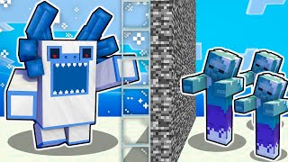 I CHEATED in a ICE Minecraft Mob Battle [upl. by Athalia]