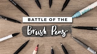 Which Brush Pen is the Best  STATIONERY SHOWDOWN [upl. by Eadrahs]