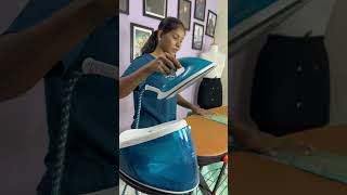 Saree Pre Pleating And Hanger Folding sareeboxfolding saree sareeprepleating silksaree [upl. by Oiretule73]