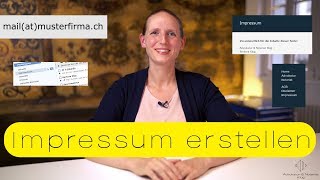 Impressum erstellen Was muss rein [upl. by Ajiak845]