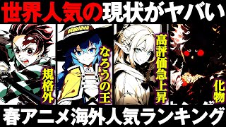 【2024年春アニメ】海外での春アニメ人気ランキングTOP15 海外で話題の作品を一挙紹介【鬼滅の刃】【無職転生】【ダンジョン飯】【転スラ】【ヒロアカ】【怪獣8号】【ONE PIECE】 [upl. by Rasec130]